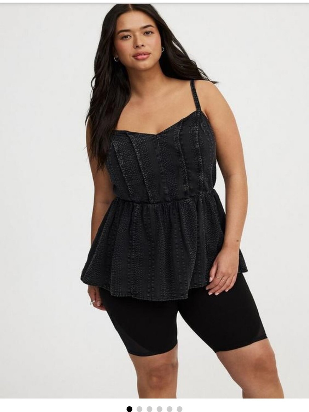 Babydoll Corset Cami - Black
